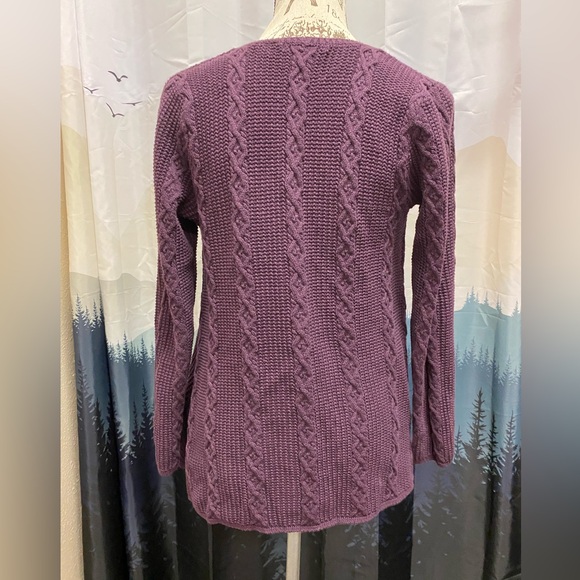 Eight Eight Cotton Knit Plum Tunic Top sz M - Picture 2 of 5